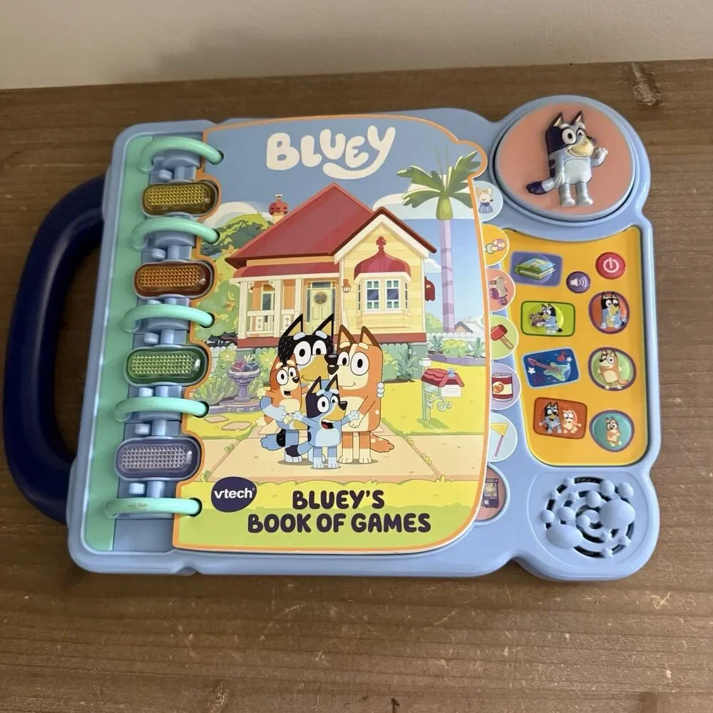 VTech Bluey's Book of Games Interactive Learning Toy Ages 3+ WORKING Tested